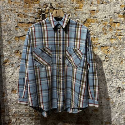 HAIKURE Nelson Checked Overshirt Light Blue Foto van HAIKURE Nelson Checked Overshirt Light Blue