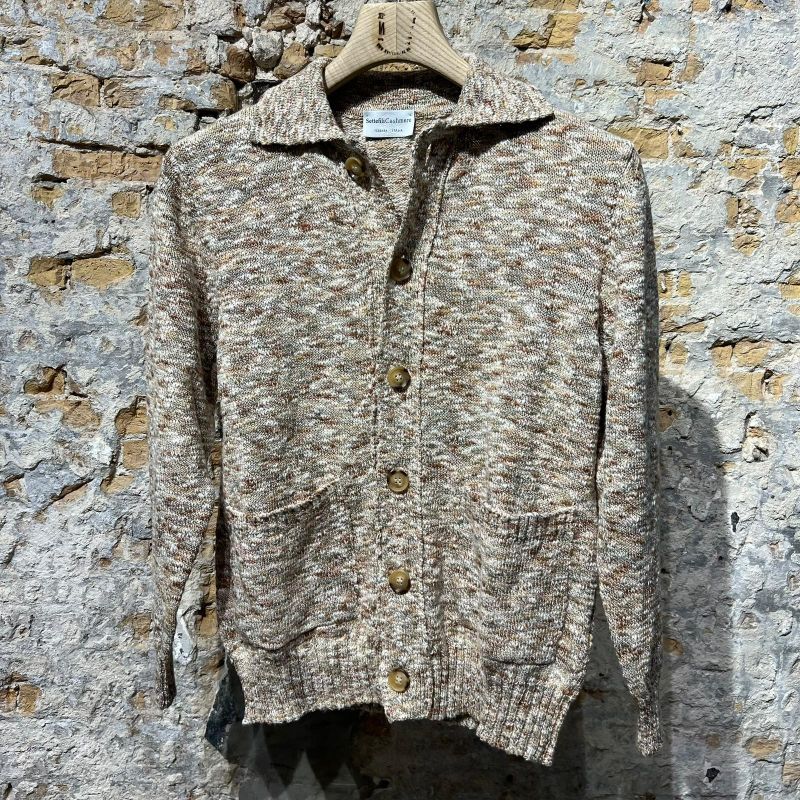 Settefili Bottoni Rasto Cardigan Tweed