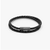 Afbeelding van TATE OSSIAN London Double Wrap Rope Bracelet Black