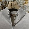 Afbeelding van Kris K M Caine White sand Zip silk pull