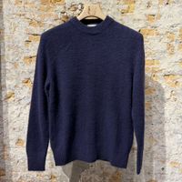 Piacenza Virgin Wool Sweater Navy Blue 