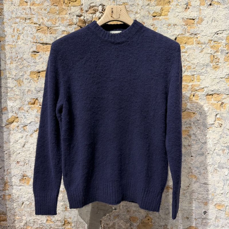 Piacenza Virgin Wool Sweater Navy Blue Piacenza Virgin Wool Sweater Navy Blue
