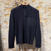 Hannes Roether Captins Full-Zip Sweater Navy