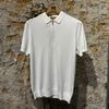 Afbeelding van Kris K Elegant zip-Polo White