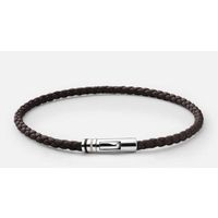Miansai Juno Leather Bracelet Sterling Silver Brown 