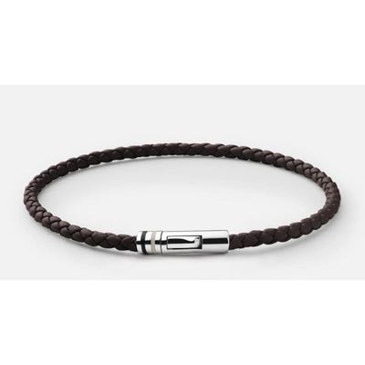 Foto van Miansai Juno Leather Bracelet Sterling Silver Brown 