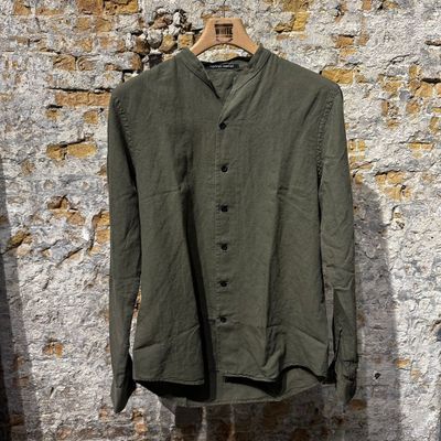 Foto van Hannes Roether Dragon Shirt Linnen Army
