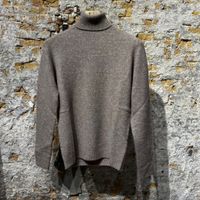 Roberto Collina Luxury Cashmere Roll neck Bison