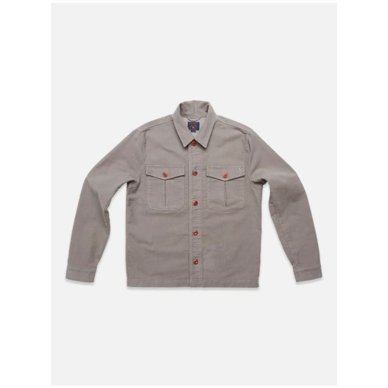 Blue de Genes Barnaba Papago Overshirt stone