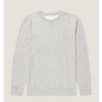 Sunspel Loopback Sweatshirt Grey Melange