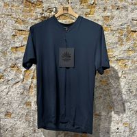 James Perse Lotus Luxury V-Neck T-Shirt Washed Navy