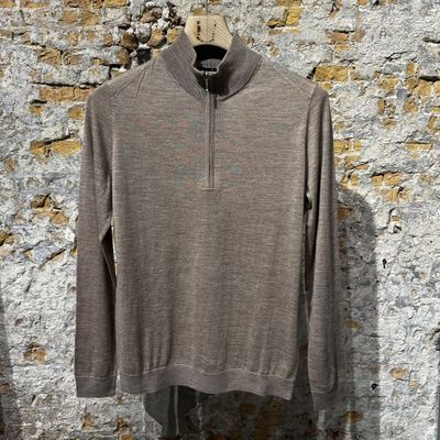 Foto van Kris K Trento Half-Zip Merino New Camel