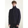 Afbeelding van Piacenza Turtleneck Whit Buttons Navy