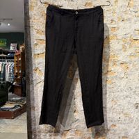Kris K Linnen Pantalon Black 