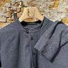 Afbeelding van Hannes Roether Relaxed Cotton Shirt Antraciet