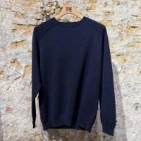 Scaglione Round Neck Milano Stitch Navy