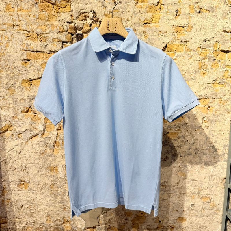 FEDELI North Piquet Polo Light Blue 