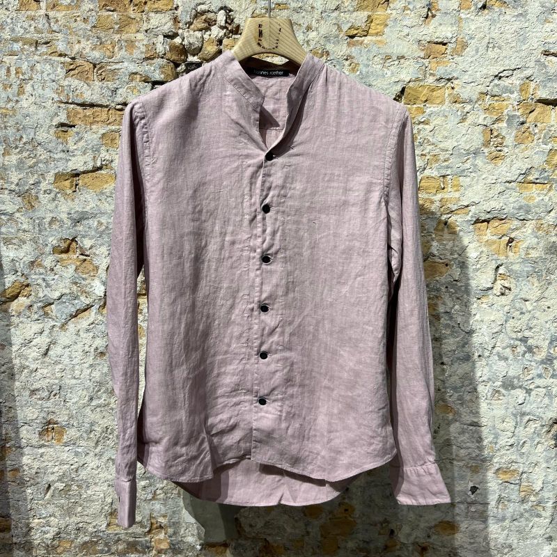 Hannes Roether Relaxed Summer Linnen Shirt Old Pink