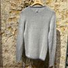 Afbeelding van Hannes Roether Knitted Linnen Sweater Faded Blue 