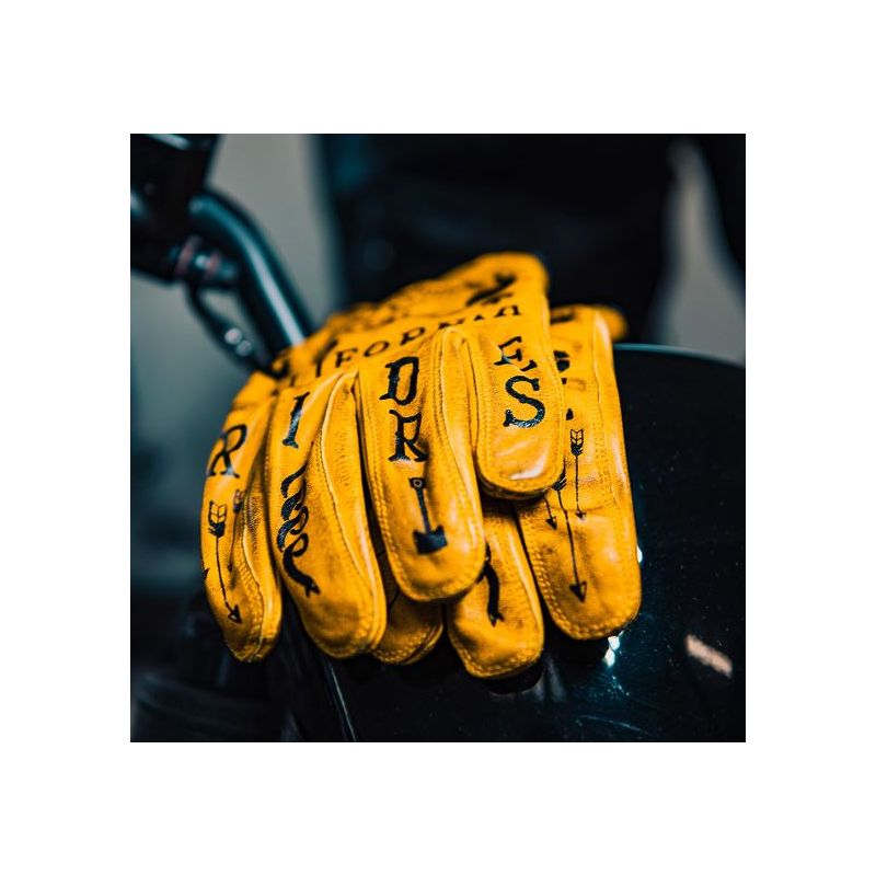 Rude Riders Riders Gloves Yellow
