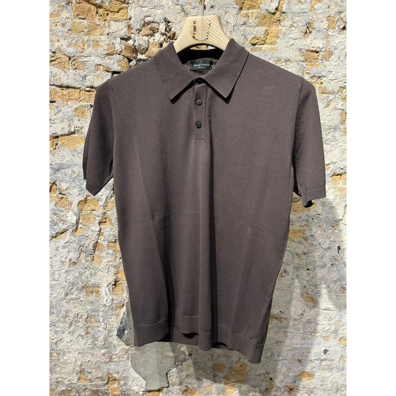 Roberto Collina Knitted Polo Moro