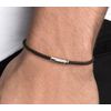 Afbeelding van Miansai Juno Leather Bracelet Sterling Silver Brown 