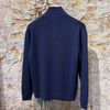 Afbeelding van Kris K Captains button Turtle sweat Navy