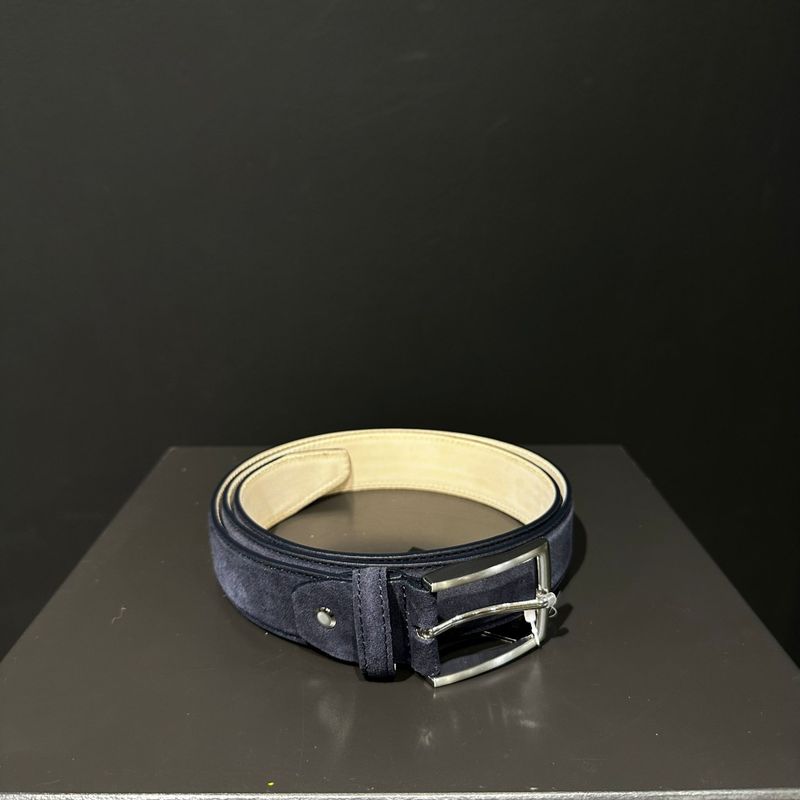 Men Of Fashion Suede Navy Belt