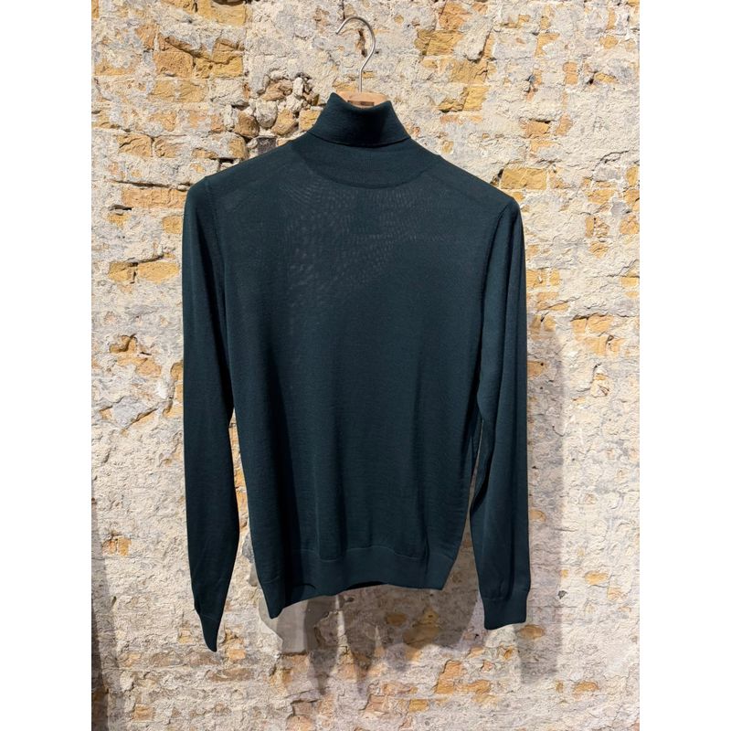 Piacenza Roll Neck Thin Merino British Racing Green Piacenza Roll Neck Thin Merino British Racing Green