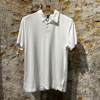 James Perse Luxury Lotus Polo White