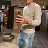 Afbeelding van Fedeli Baby Yaack Round Neck Sweater Natural Cashmere
