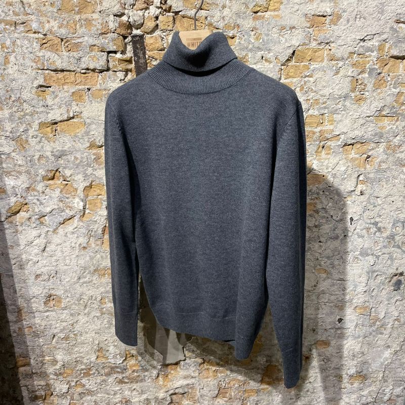 Aspesi Turtleneck Knit Sweater Grey