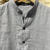 Afbeelding van Hannes Roether Relaxed Linnen Summer Shirt Old Purple 