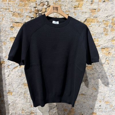 Foto van Scaglione T-shirt Milano stitch Black