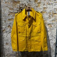 I​impermeabile Wax Coat Smith Field Jacket Style Yellow 