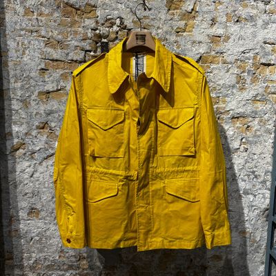 Foto van I​impermeabile Wax Coat Smith Field Jacket Style Yellow 