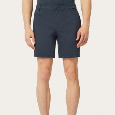 Foto van Dondup Manheim Bermuda shorts in poplin Ink Blue