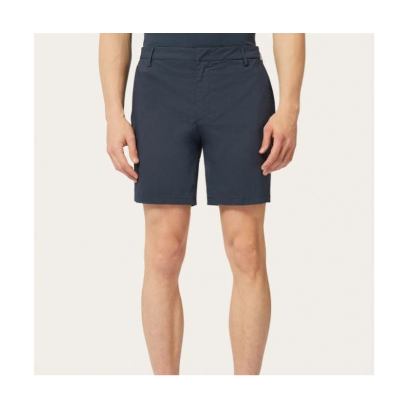 Dondup Manheim Bermuda shorts in poplin Ink Blue