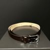 Afbeelding van Men Of Global Dark Brown Leather Belt Smoked
