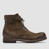 Afbeelding van Officine Creative Green Suede Lace-up Boots