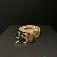 Men Of Fashion Woven Stretch Belt Brown 