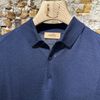 Afbeelding van Kris K S McQueen Silk Polo Dark Navy