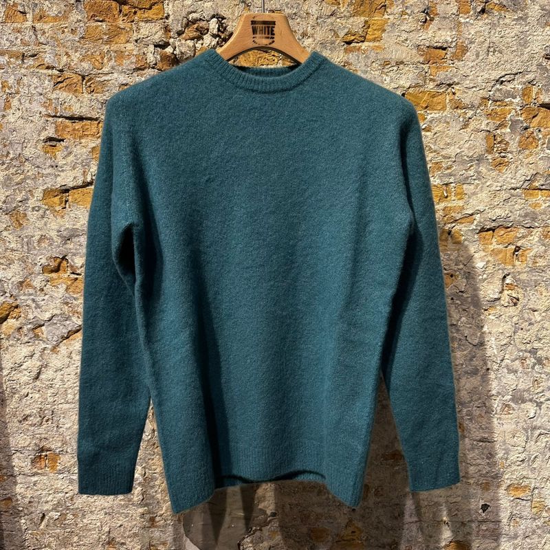 Roberto Collina Summer Sweater Cashmere & Silk Teal Green