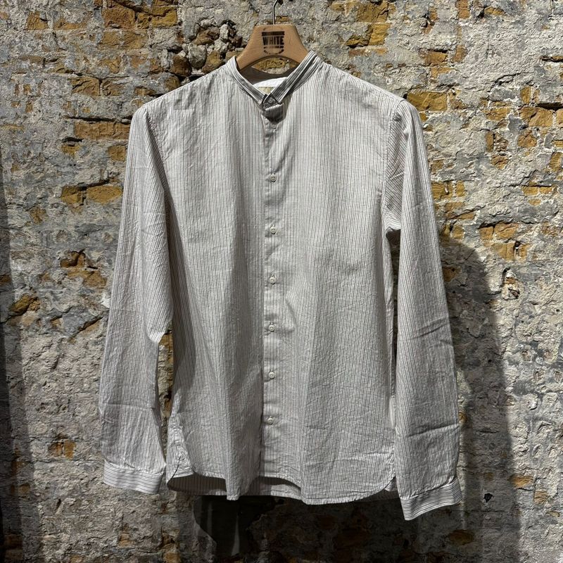 Blue de Genes BGbasso Meco Shirt Beige Stripe