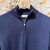 Afbeelding van Piacenza Super fine Merino Wool Zip Turtleneck Navy