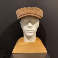 Wigens Corduroy News Boy Retro Cap Camel