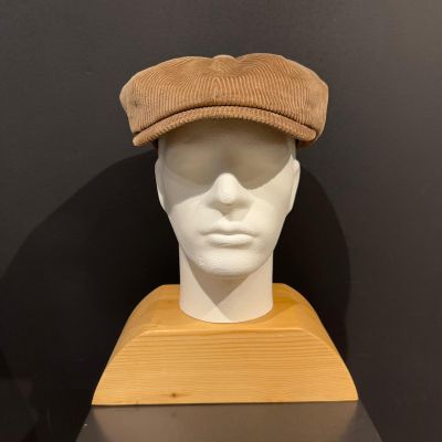 Foto van Wigens Corduroy News Boy Retro Cap Camel
