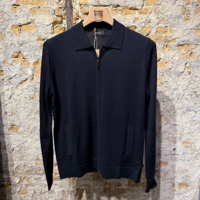 Foto van Kris K J. Hunt Full Zip Cardigan Navy