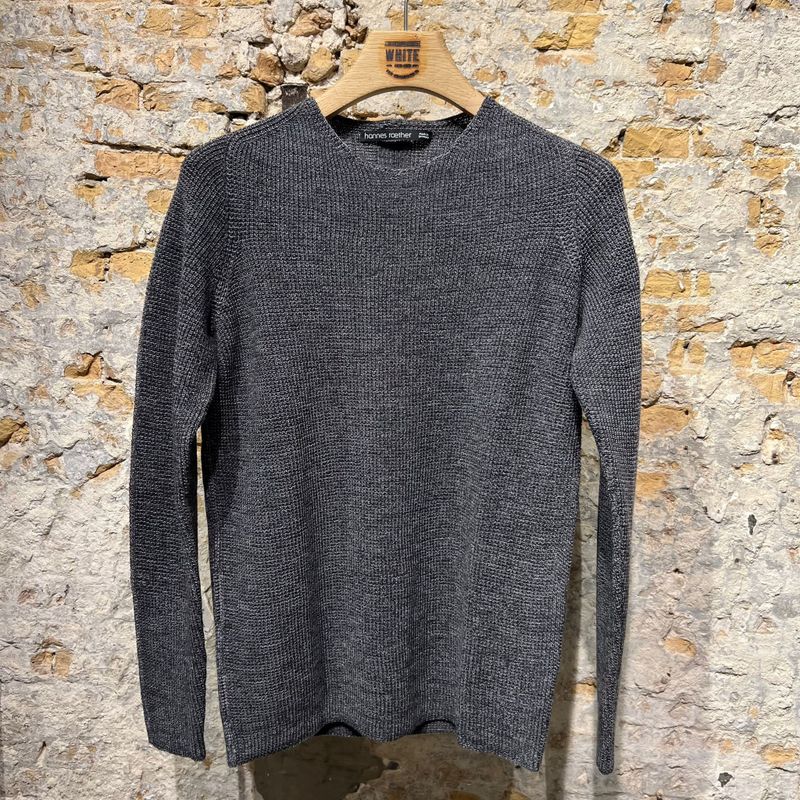 Hannes Roether Looseknit sweat Antra mel
