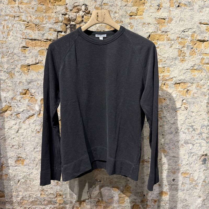 James Perse Vintage French Sweatshirt Carboon